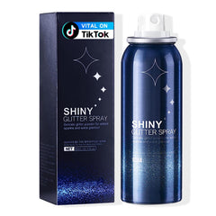 HANYWIL spray purpurina en botella, brillo duradero en piel y cabello.