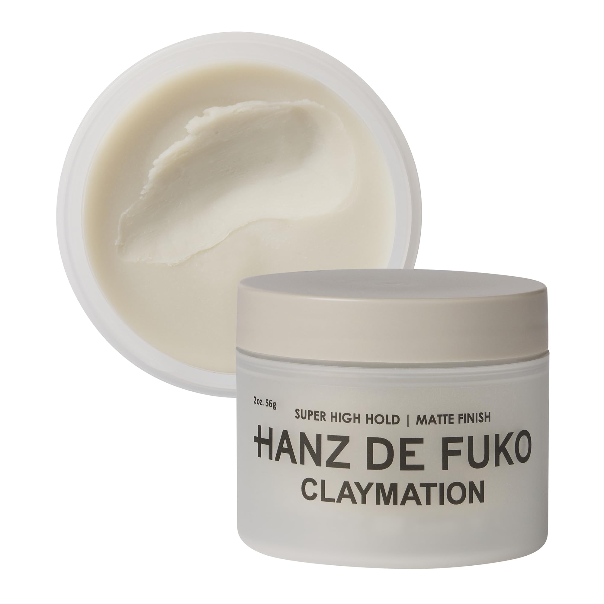Hanz de Fuko Claymation bottle pour for precise product distribution and easy styling prep.