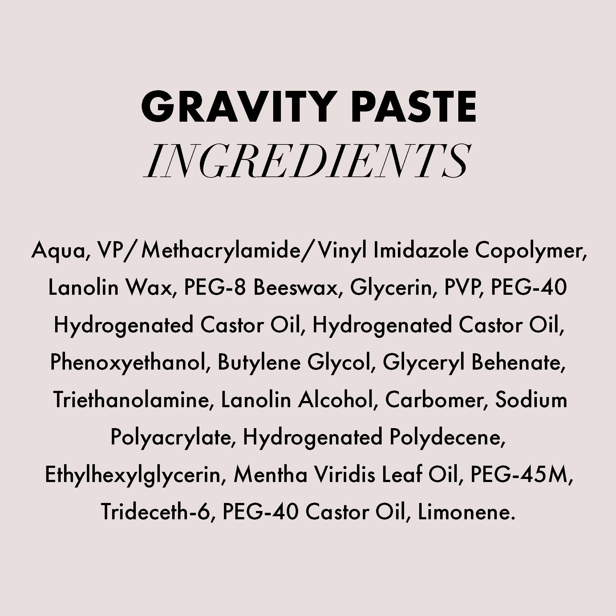 Travel-size 2 oz Gravity Paste tin for on-the-go styling