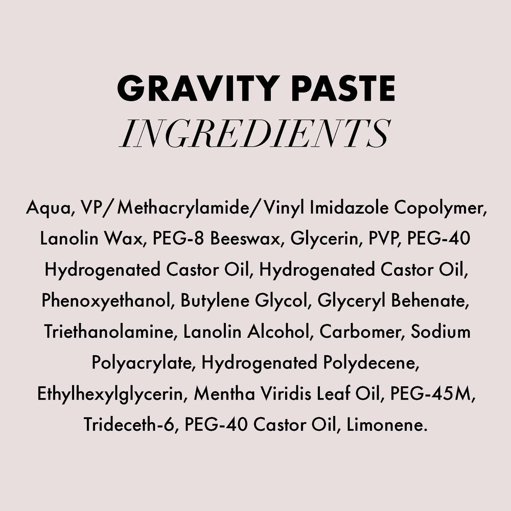 Travel-size 2 oz Gravity Paste tin for on-the-go styling