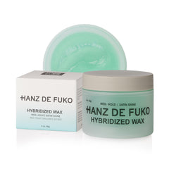 Hanz de Fuko Hybridized Wax bottle front view showing medium hold for flexible styling