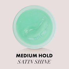 Closeup of satin shine from iridescent mica in Hybridized Wax