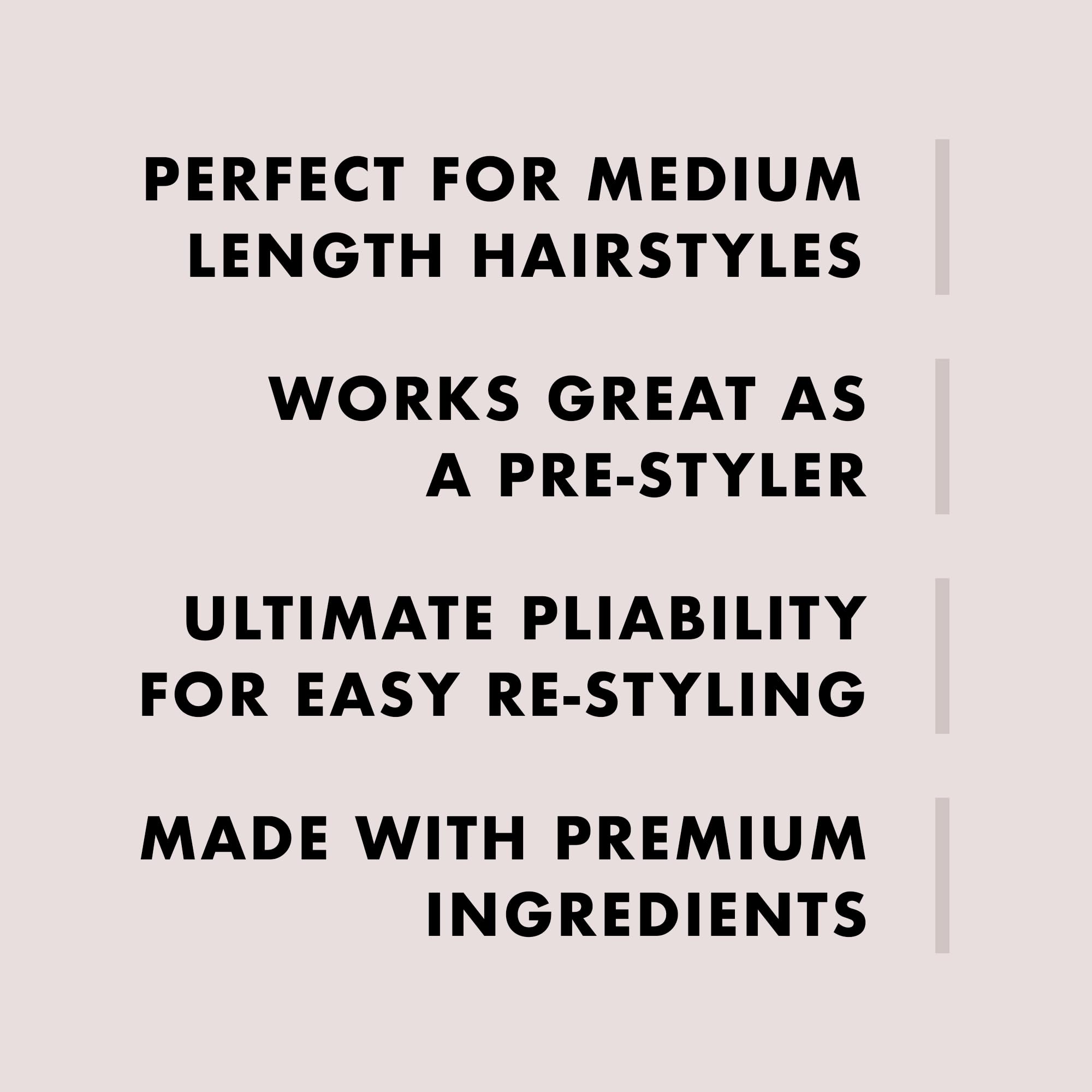 Textured look achieved with Hybridized Wax on styled hair