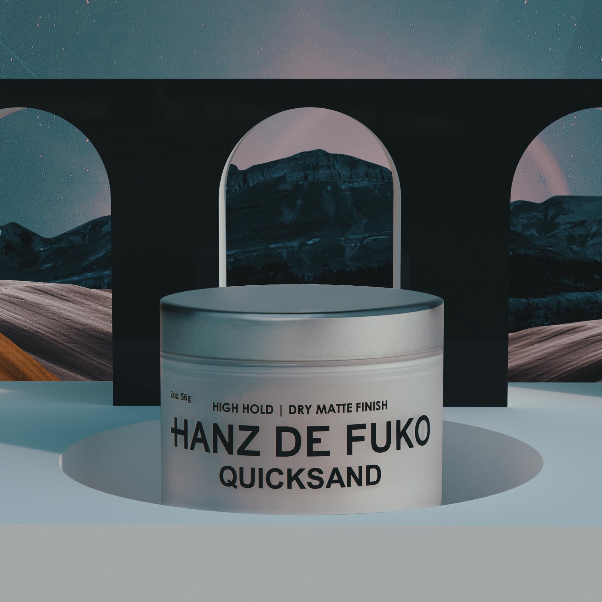 Quicksand on damp hair before blow-drying for volume.