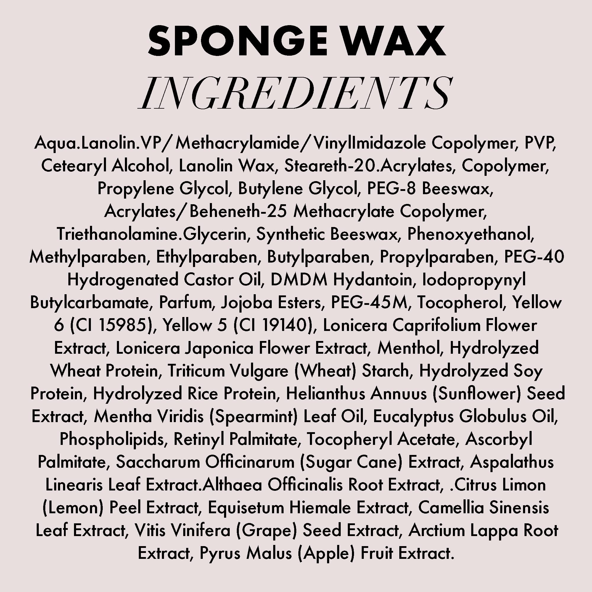 Hanz de Fuko Sponge Wax before after demonstrates texture and hold.