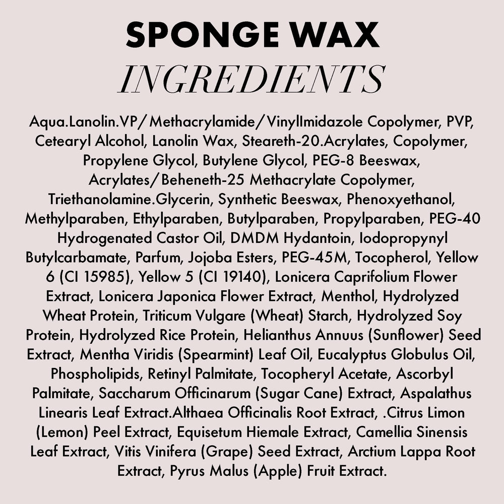 Hanz de Fuko Sponge Wax before after demonstrates texture and hold.