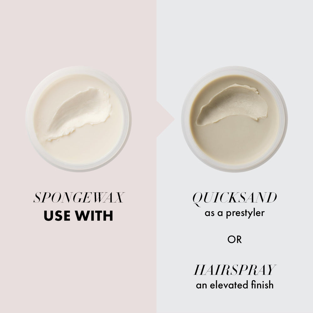 Hanz de Fuko Sponge Wax features horsetail extract for scalp comfort.