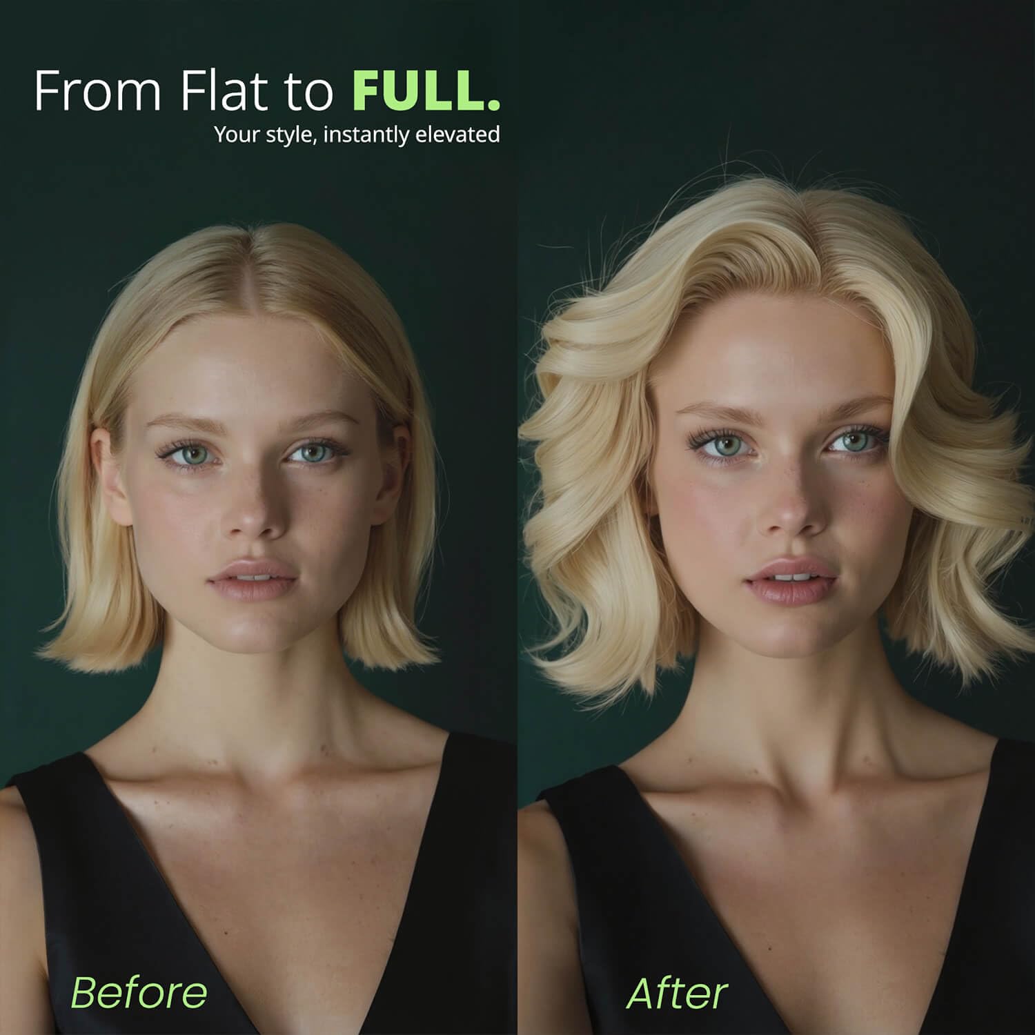 Hanze Lorenz Polvo Textura Cabello: sin residuo blanco en cabellos oscuros.