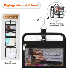 HAOGUAGUA Clear Toiletry Bag removable TSA bag, easy security access.
