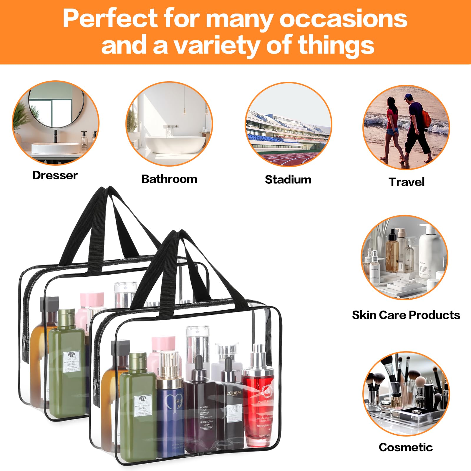 HAOGUAGUA travel organizer demonstrating multiuse compartments for gadgets.