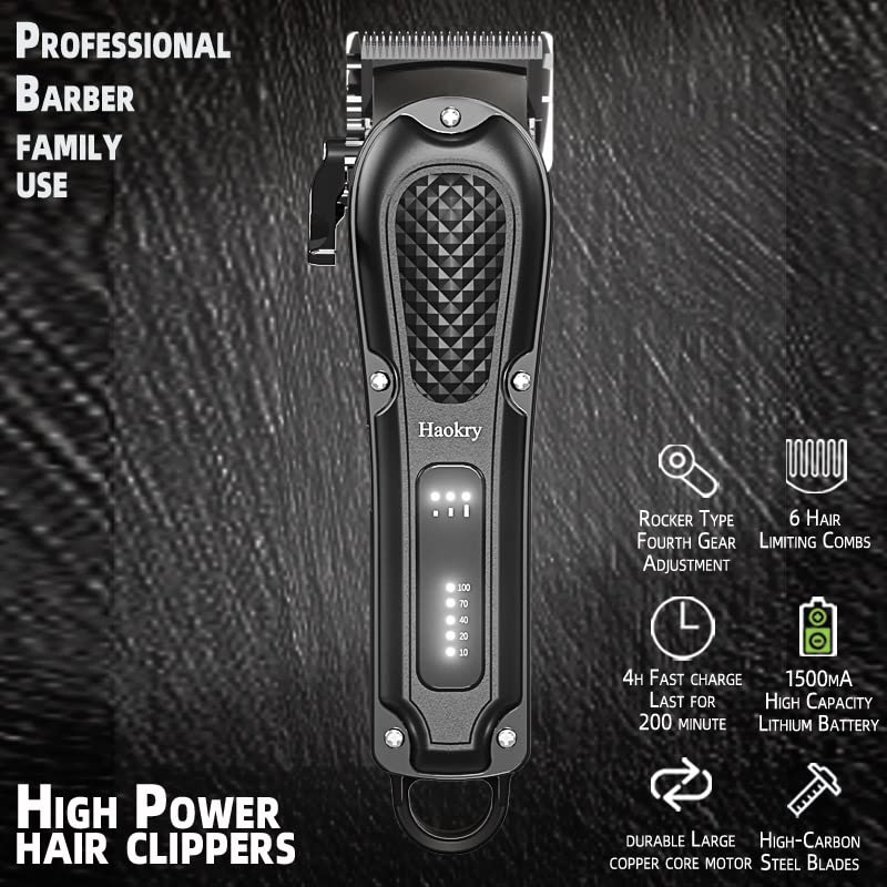 Haokry beard trimming function for versatile facial grooming