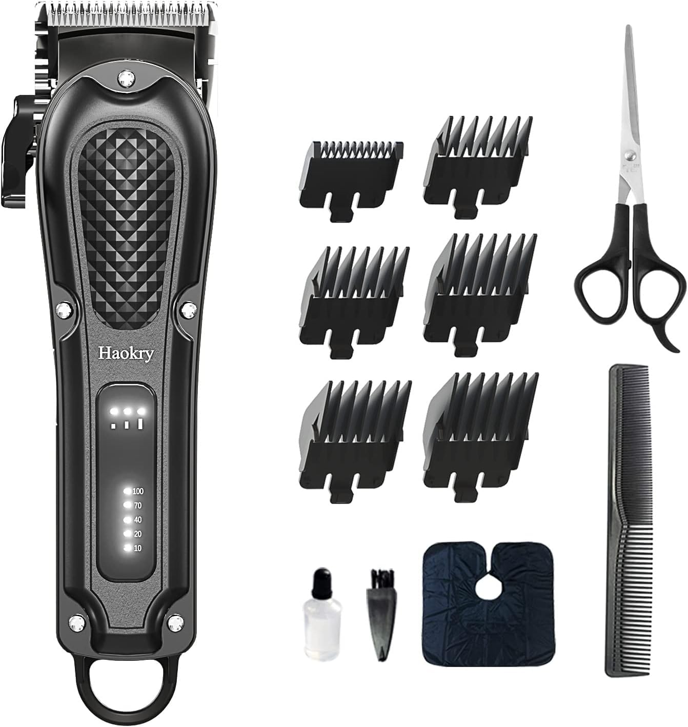 Haokry hair clippers front view for precise at-home haircuts