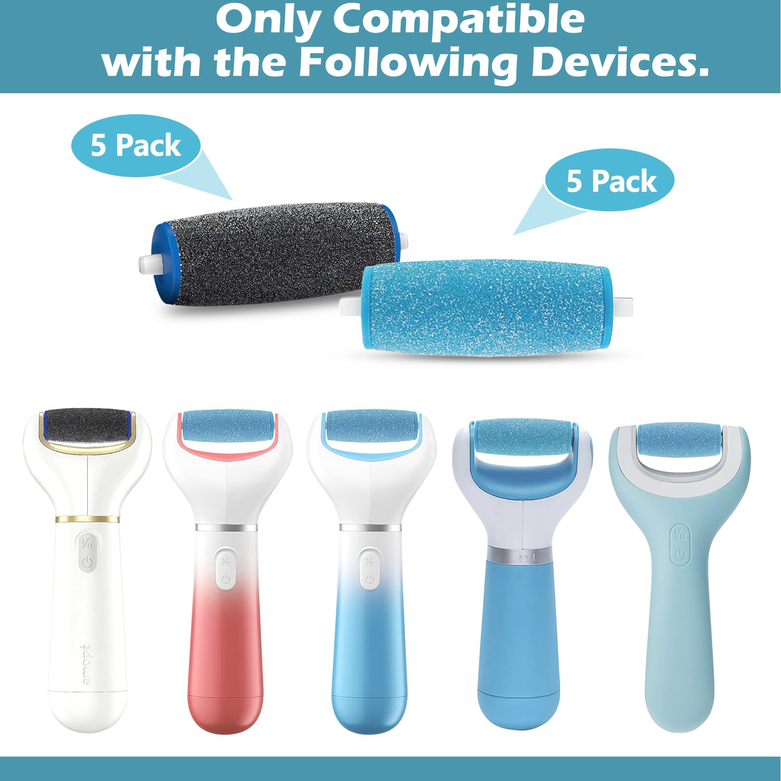 Haootadiy extra coarse head designed for thicker calluses with diamond crystals for quick smoothing.