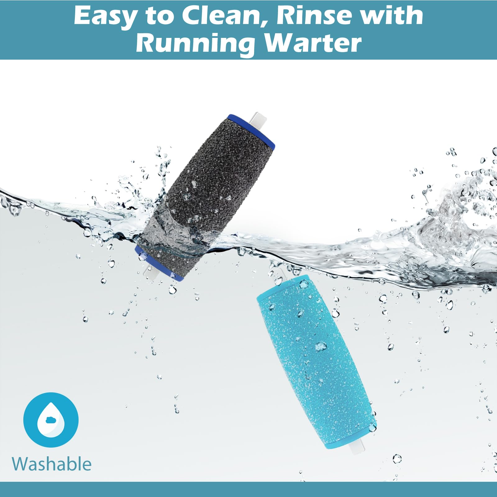 Haootadiy usage in action with rollers for wet or dry foot file scenarios.
