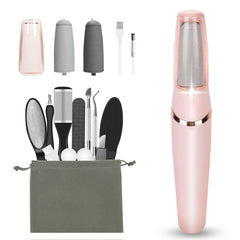 Haootadiy electric foot callus remover showing compact home-use design