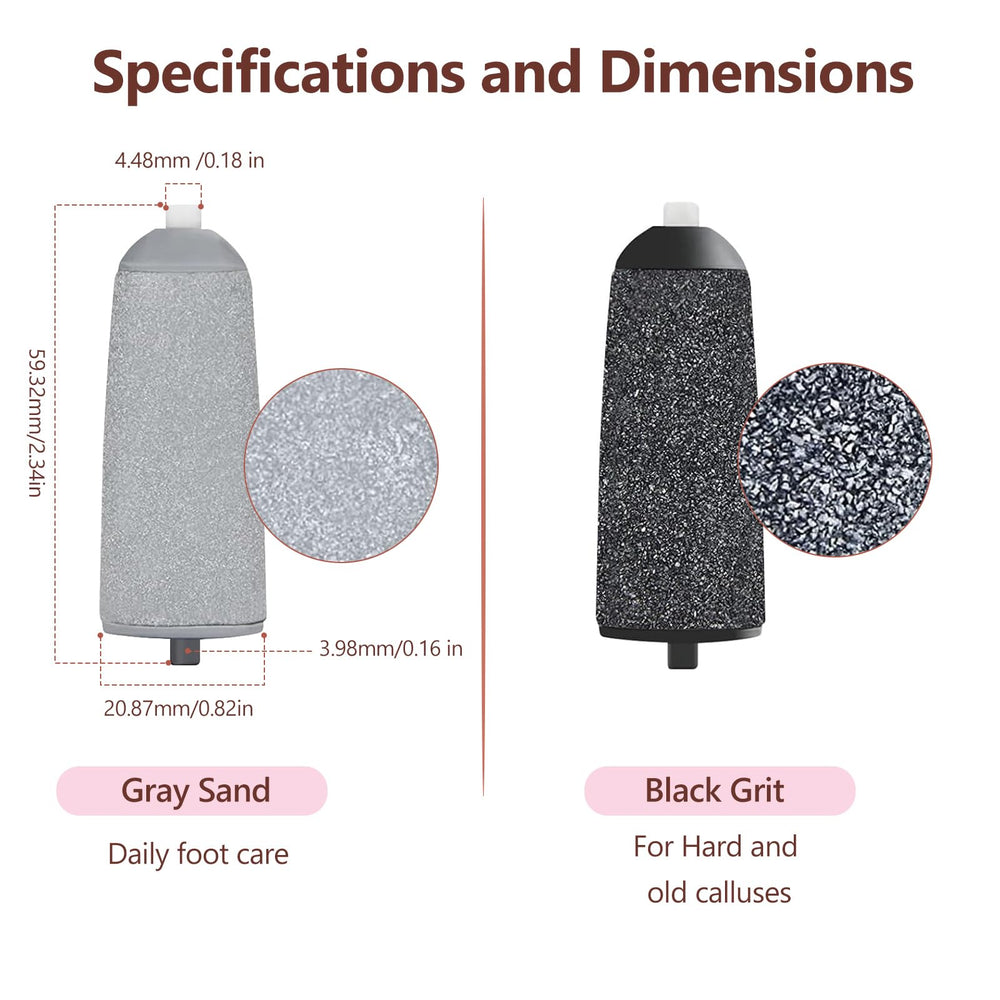 Haootadiy Pedi rough grinding head for deeper exfoliation on dry skin areas.