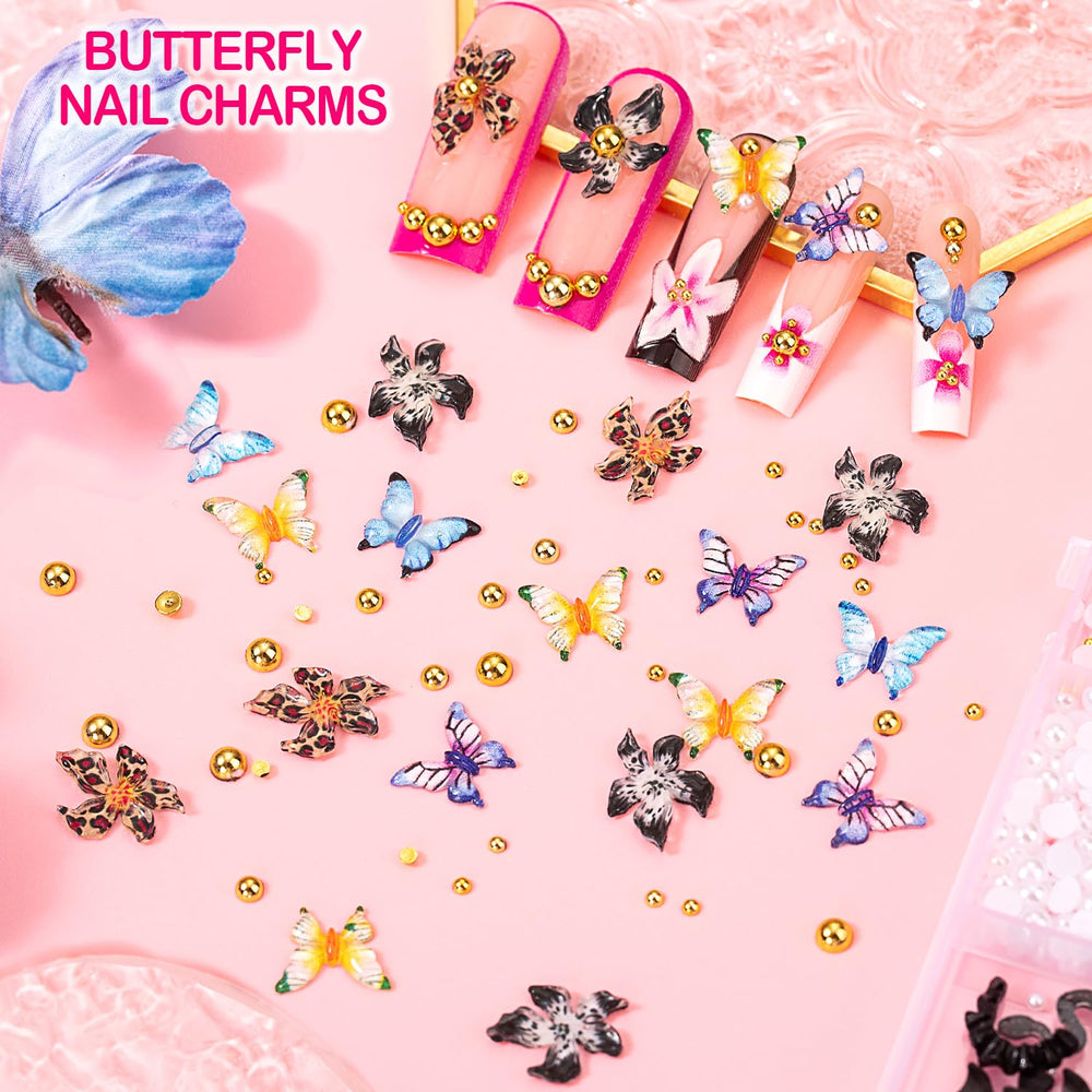 haozher adorno uñas flores-petalos-5-3D, crea looks románticos y delicados