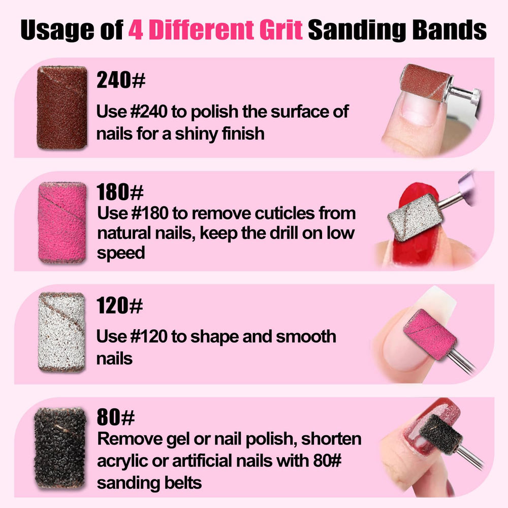 Haozher cuticle smoothing with nail drill for clean prep.