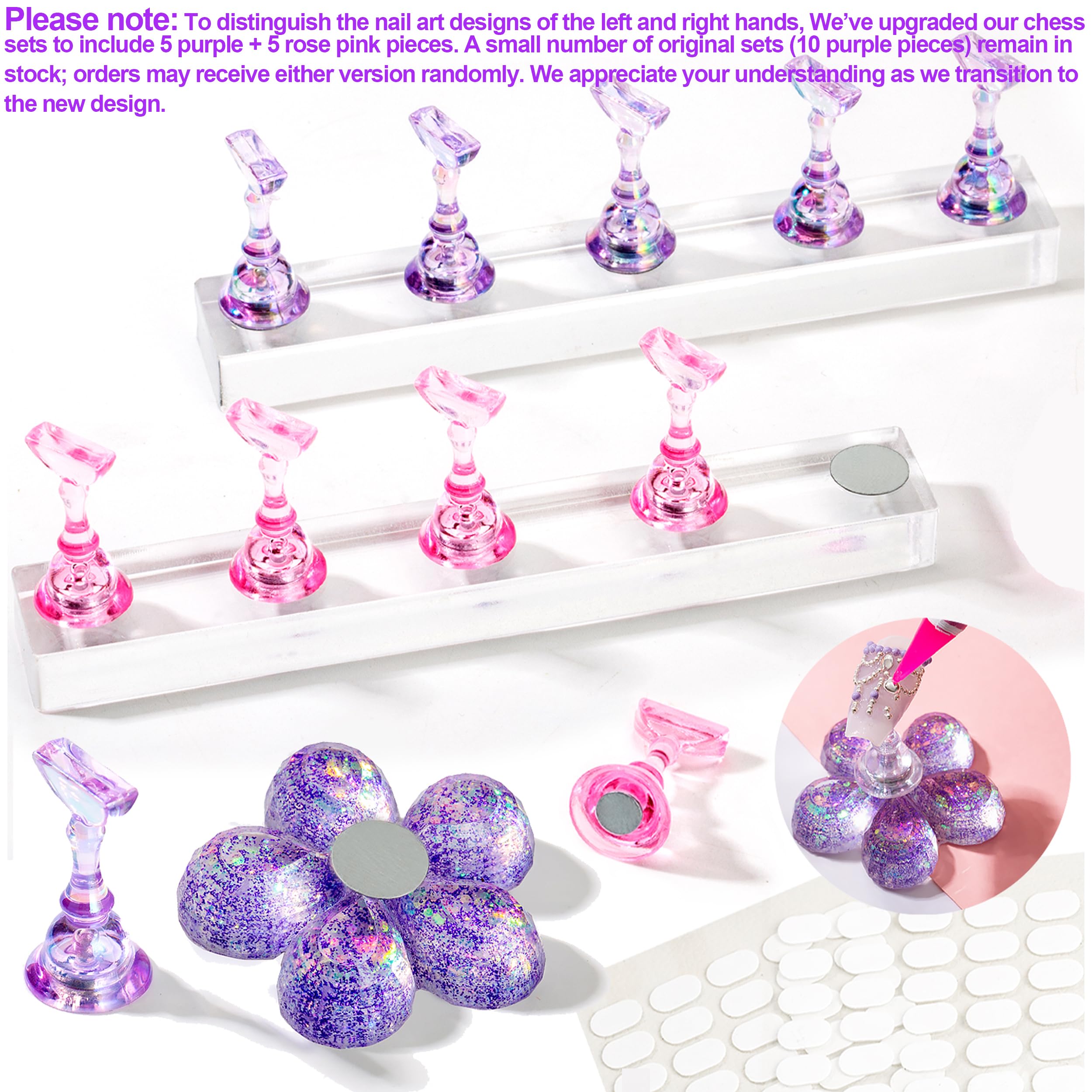 Haozher desk photo display setup for standout nail art visuals