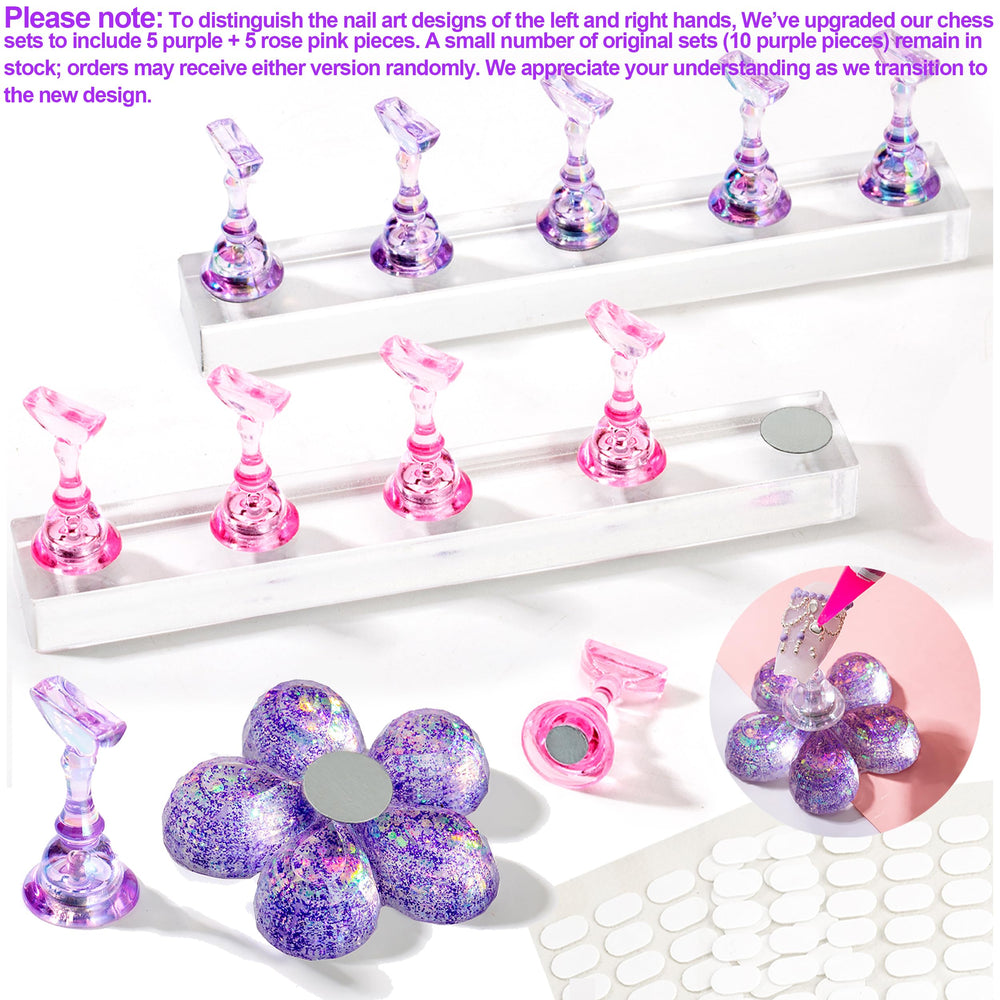 Haozher desk photo display setup for standout nail art visuals