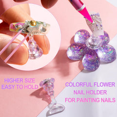 Haozher flower nail holder for decorative display and shoots