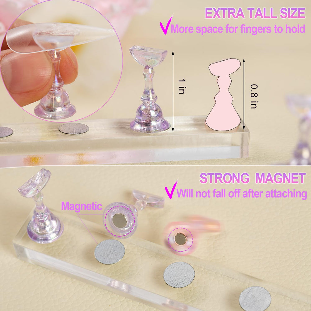 Haozher nail art display case keeps components organized