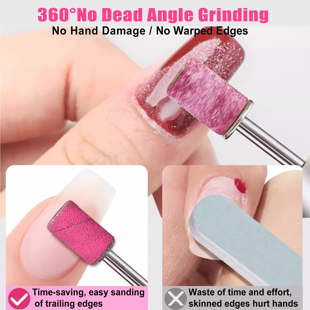 Haozher 240 grit sanding bands close-up showing durable grinding for smooth shaping.