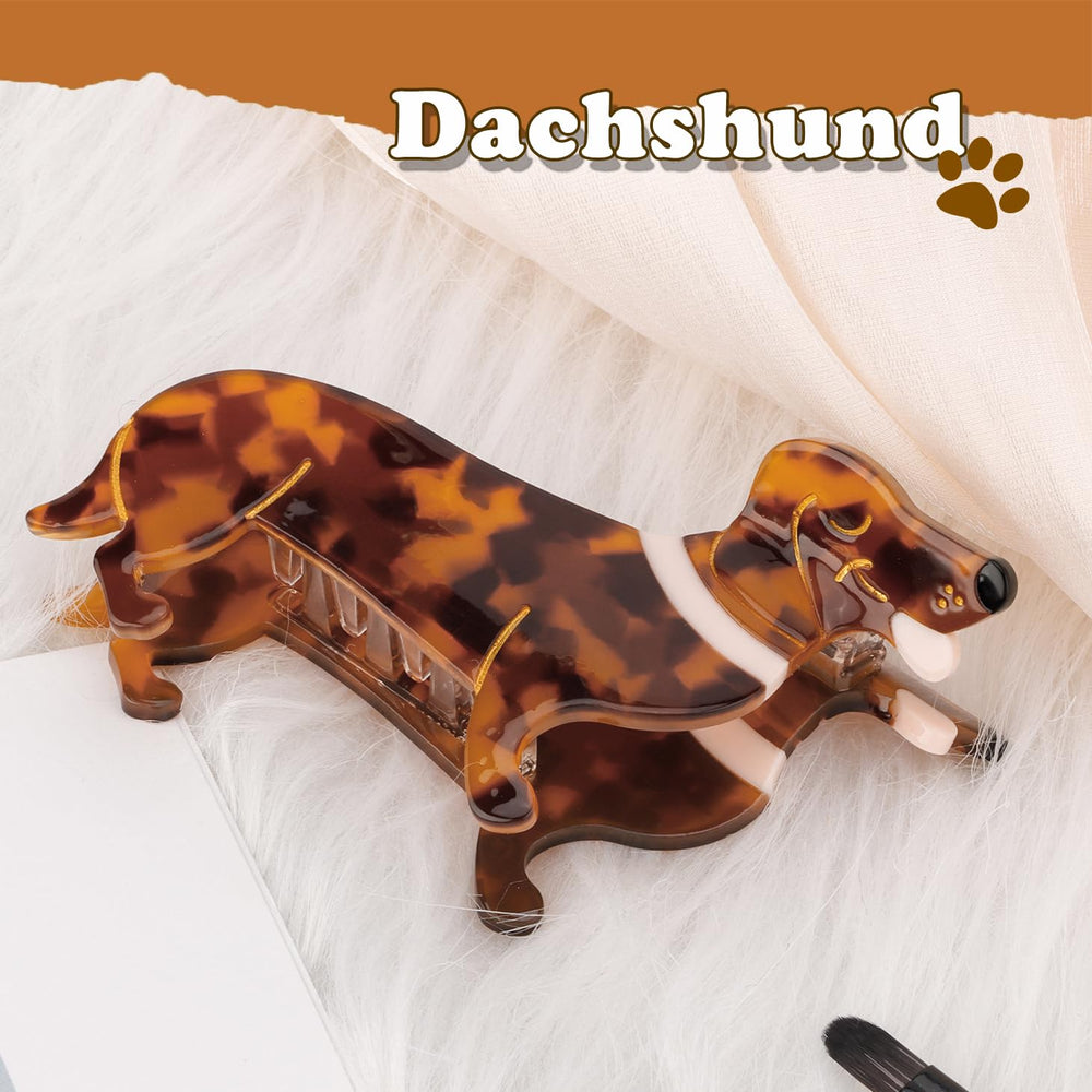 Hapdoo gift-ready dachshund hair clip.