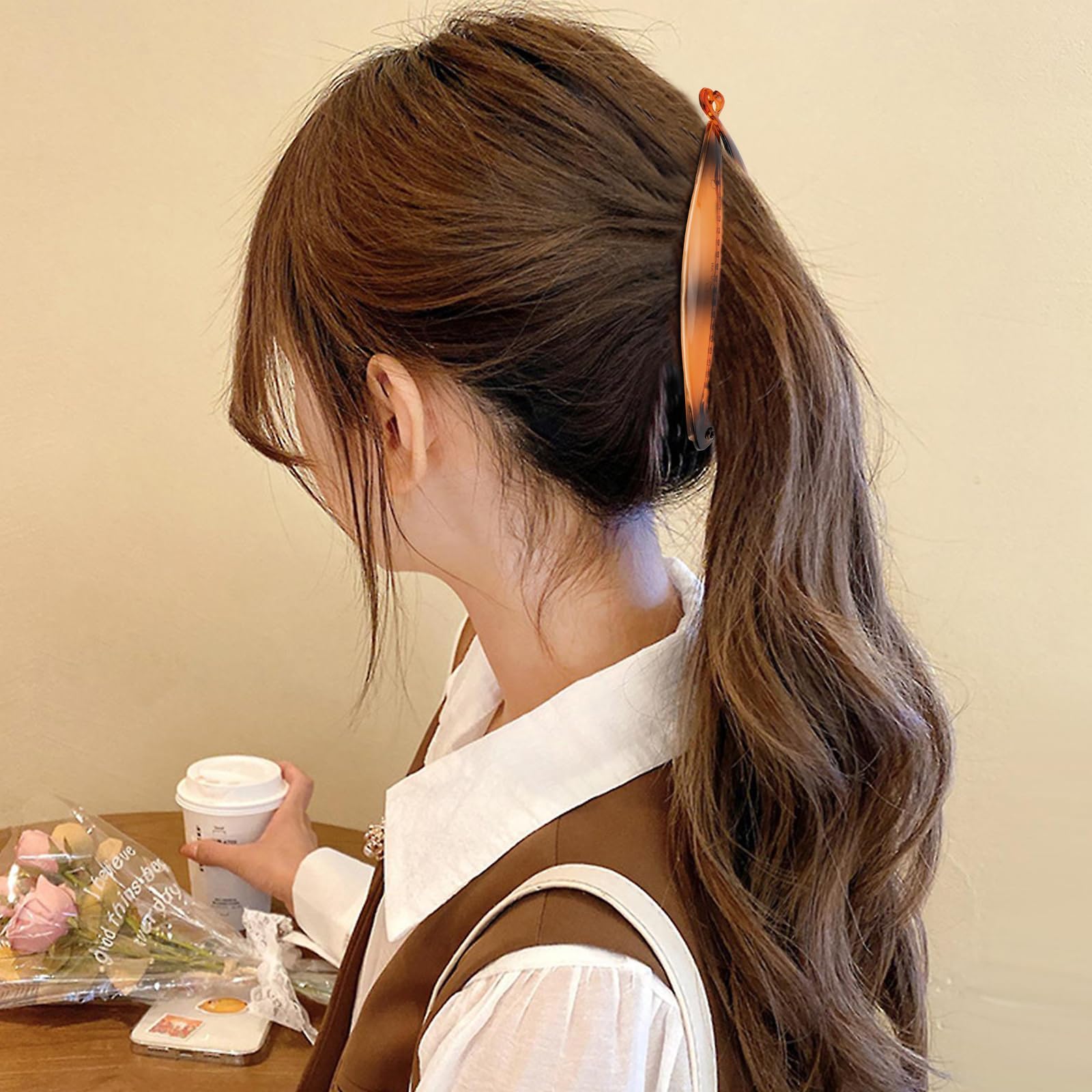 Hapdoo versatile updo styling with clips in multiple sizes