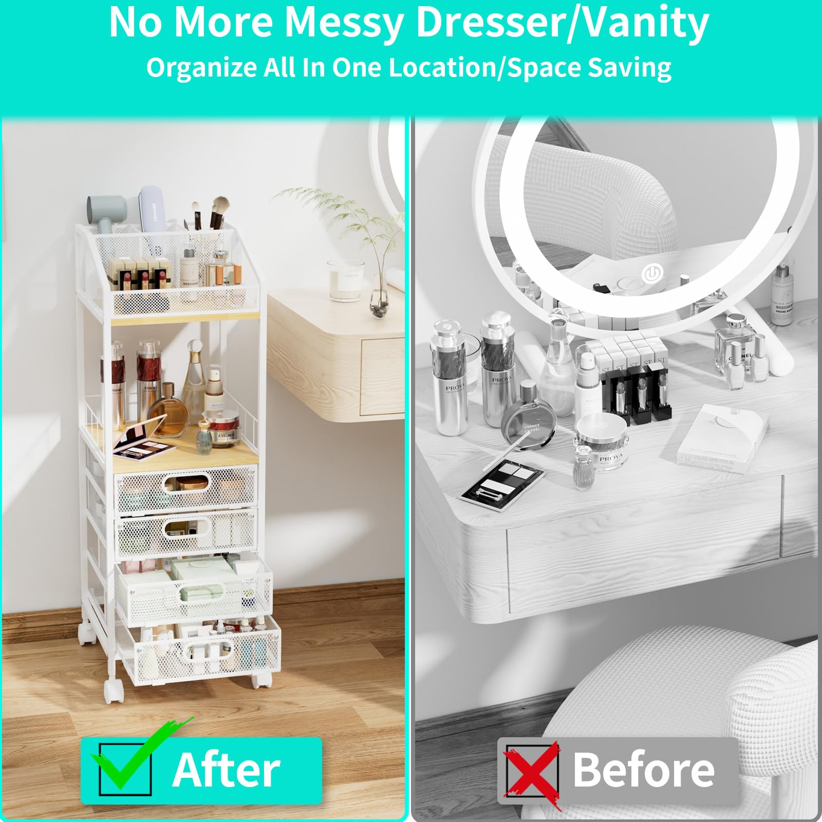 HapiRm mesh drawers let you see products at a glance