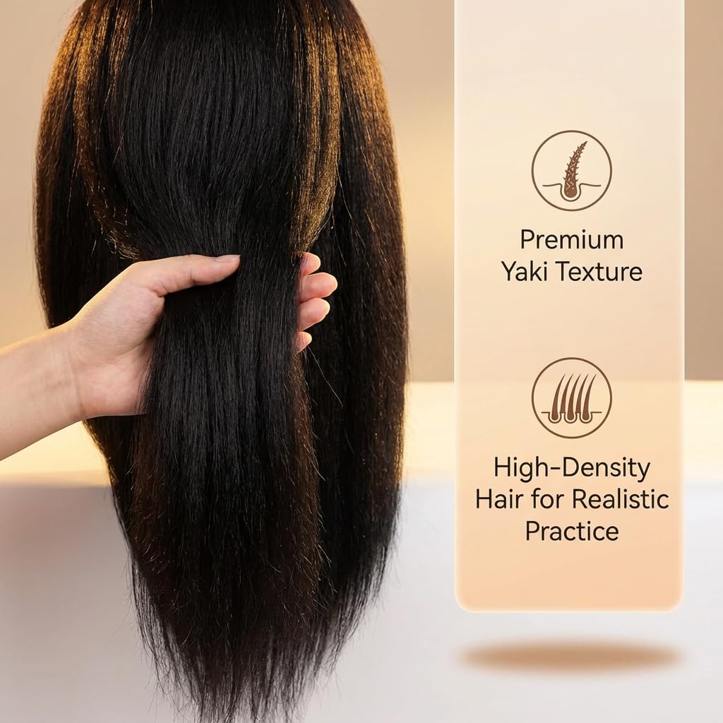 HAPOWELL included table clip holder supports stable, hands-free hairstyling sessions.