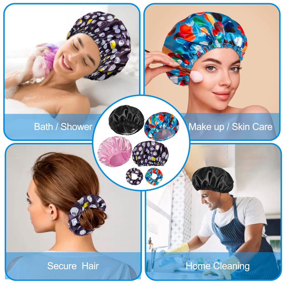 Happtiger adjustable elastic fit demonstration for different hair types and head sizes.