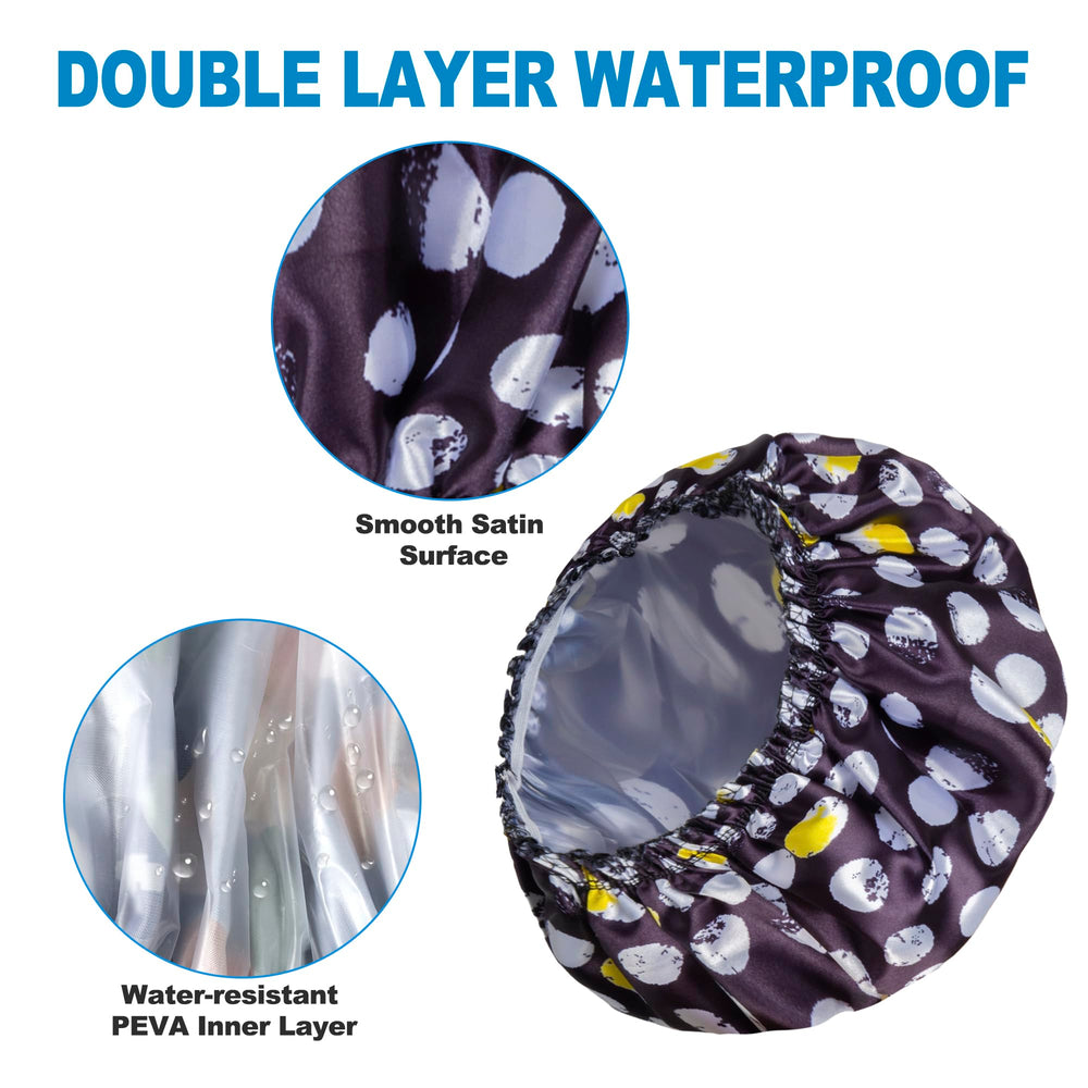 Happtiger Pattern A inside view highlights waterproof PEVA layer for moisture resistance.
