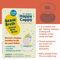 Happy Cappy Beanie Brush made with BPA-free silicone for safe daily care.