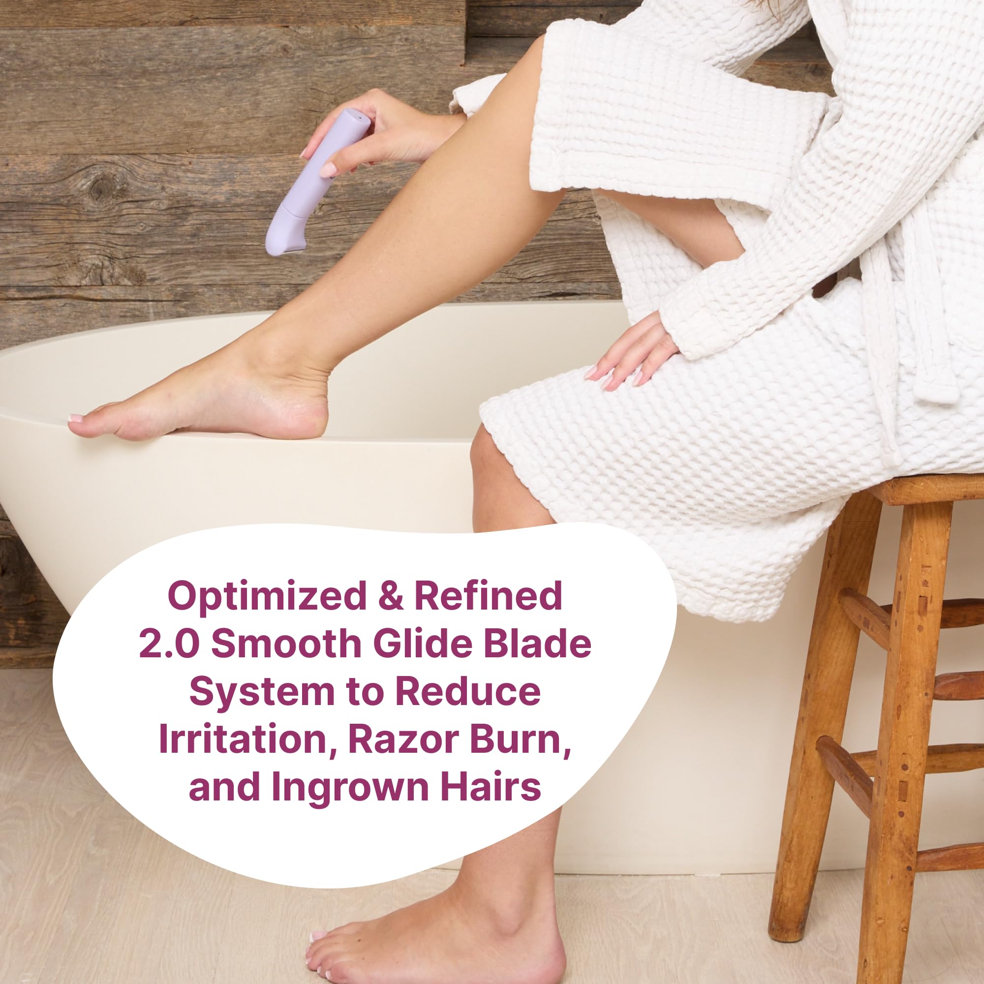 HAPPY CURVES Smoothie 2.0 whisper-quiet operation for discreet grooming.