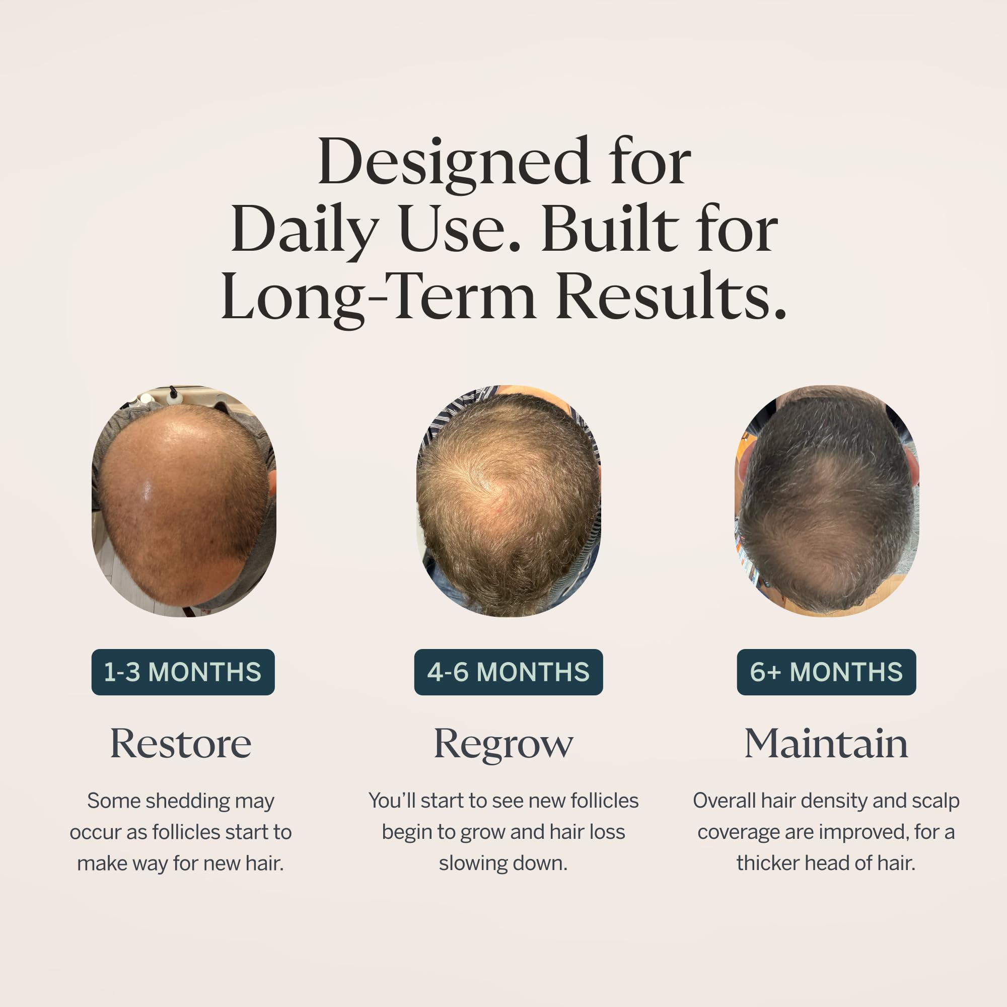 Happy Head capsules pour demonstrates convenient daily dosing.