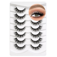 Happy Heartbeat 3D clear band lashes 15mm natural soft faux mink for everyday elegance