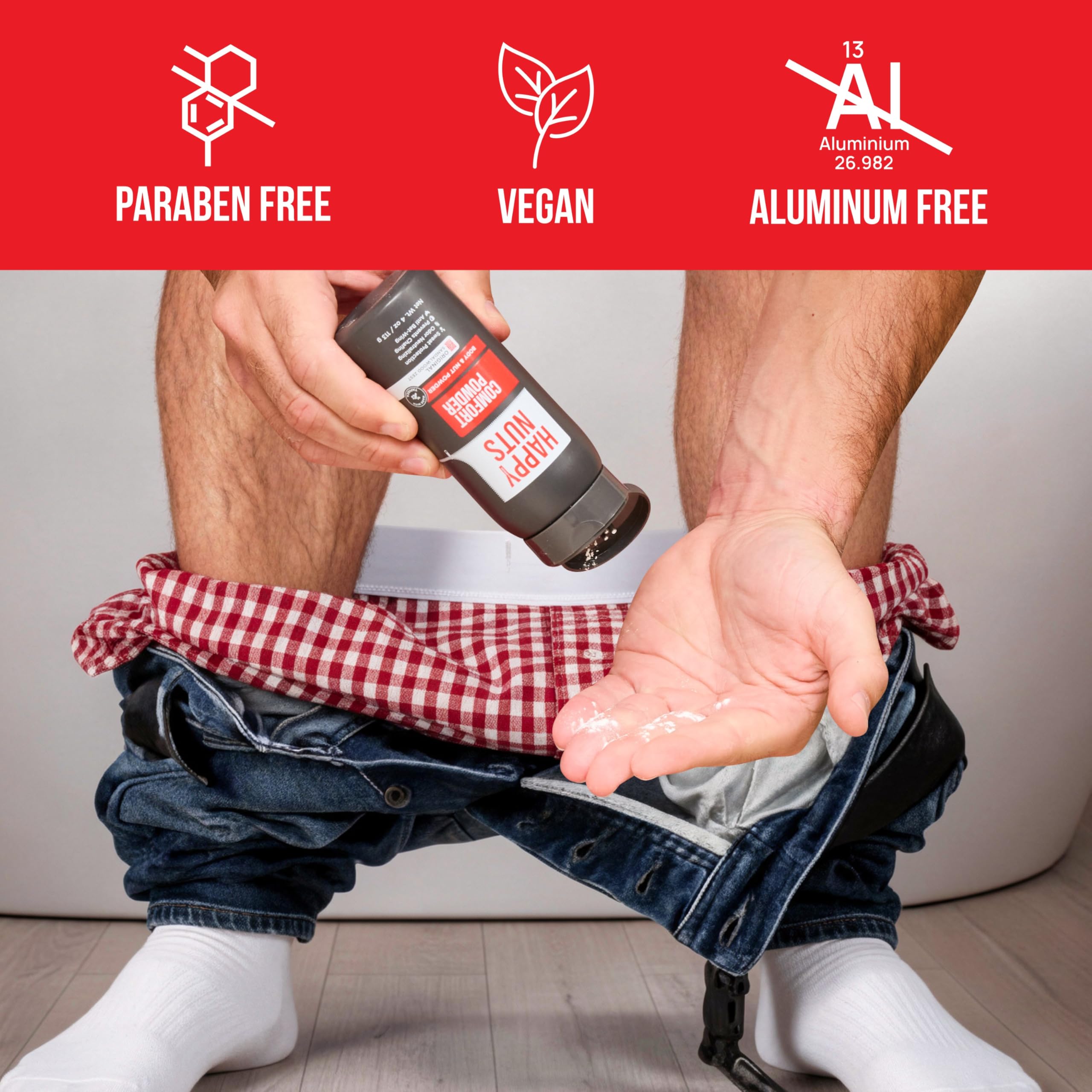 Happy Nuts cruelty-free label signals ethical, safe grooming product.