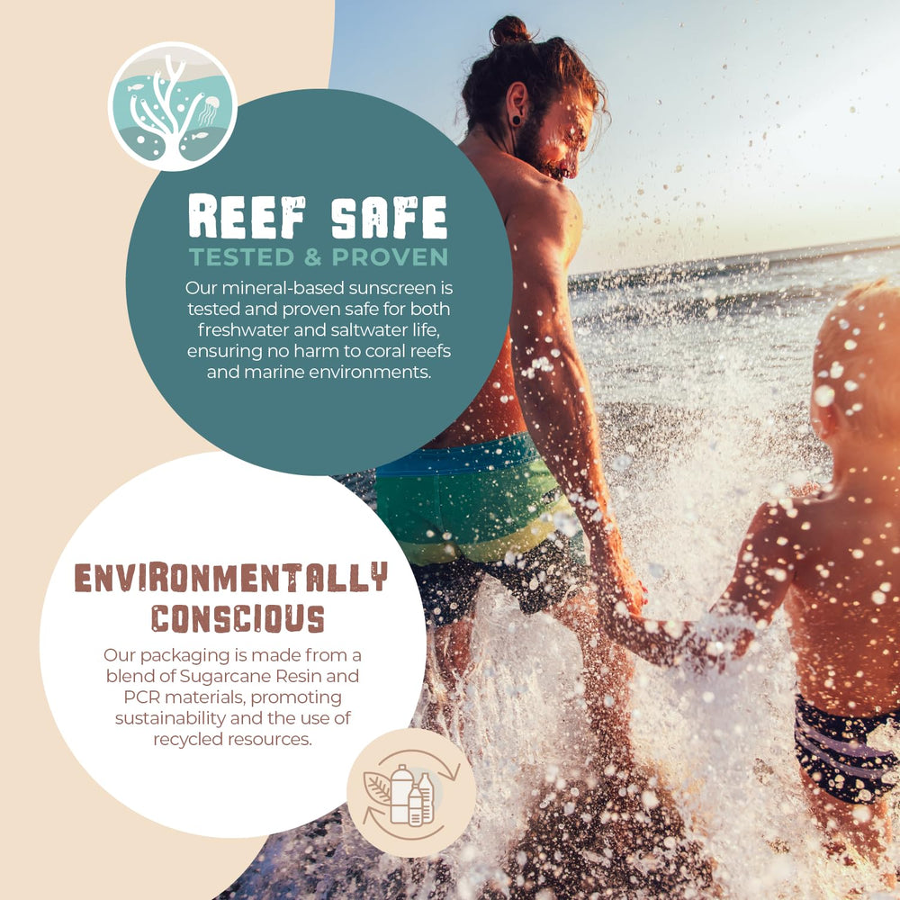 Chamomile and calendula moisturizing components in Happy Ocean sunscreen for skin.