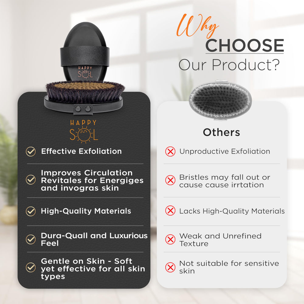 Happy Sol copper dry brush full setup ready for home routine