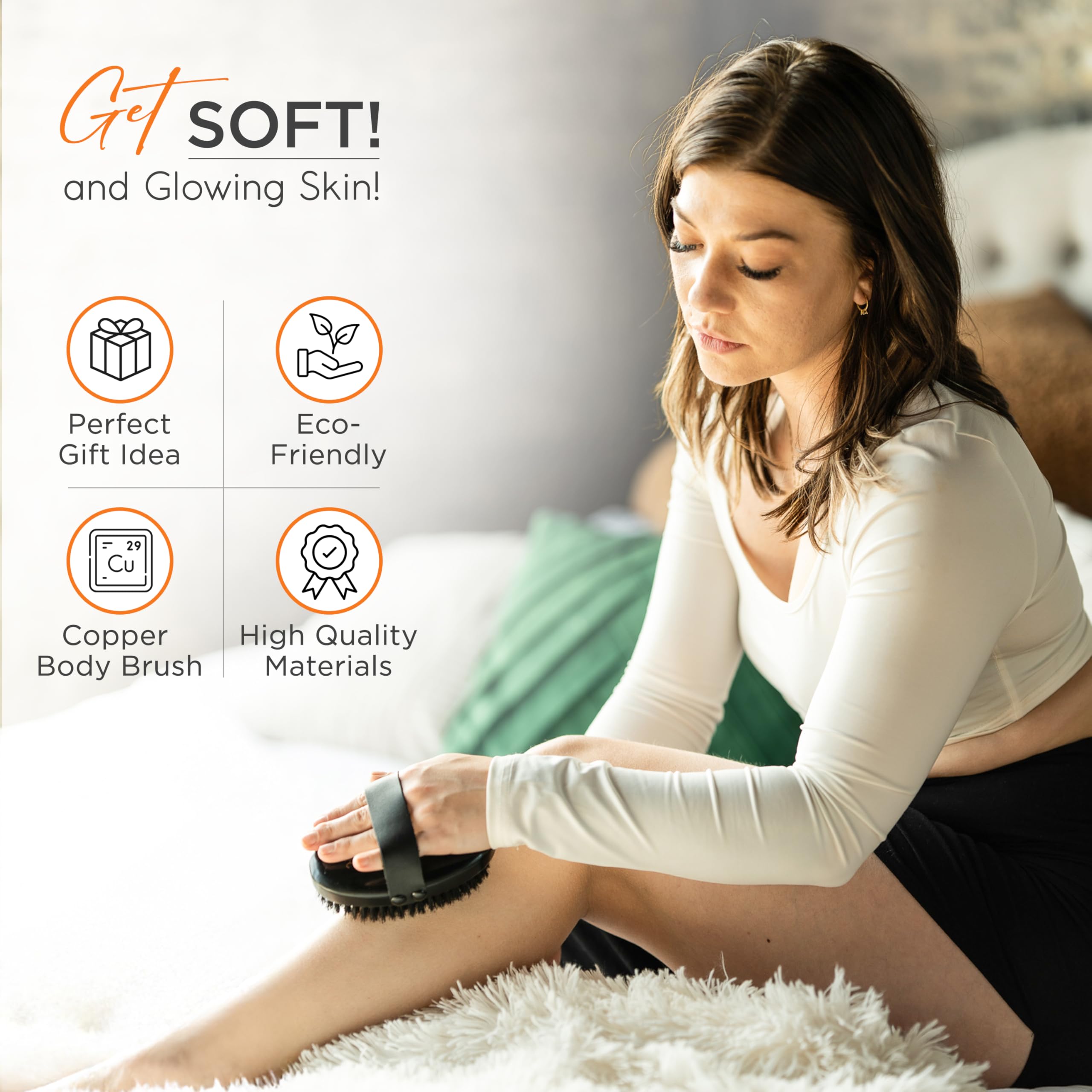 Happy Sol copper dry brush gift-ready packaging