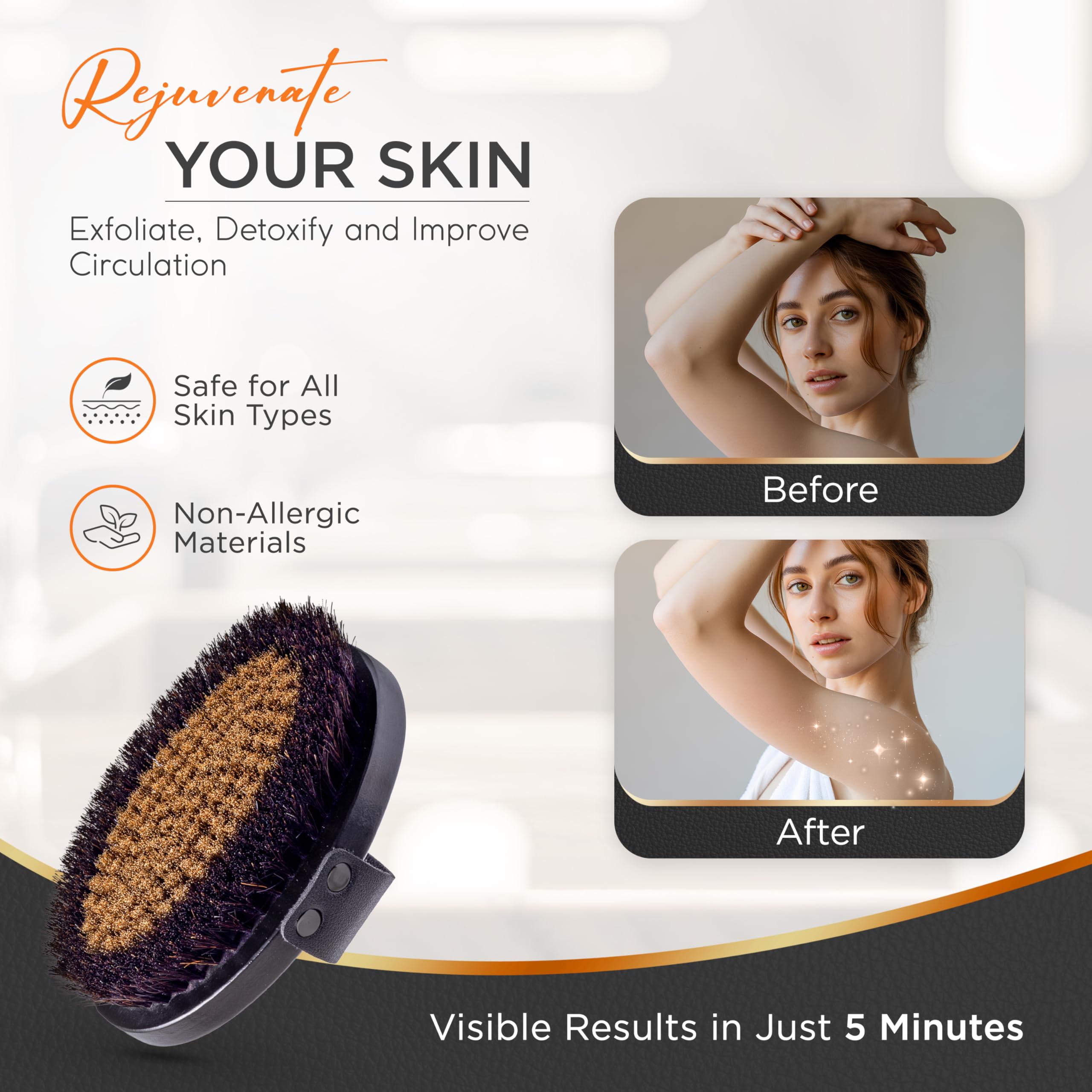 Happy Sol copper dry brush ritual card with usage tips