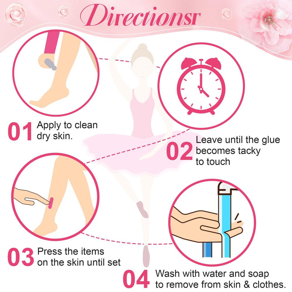 HappyAlley Body Adhesive roller application enables precise placement on costumes and wigs.
