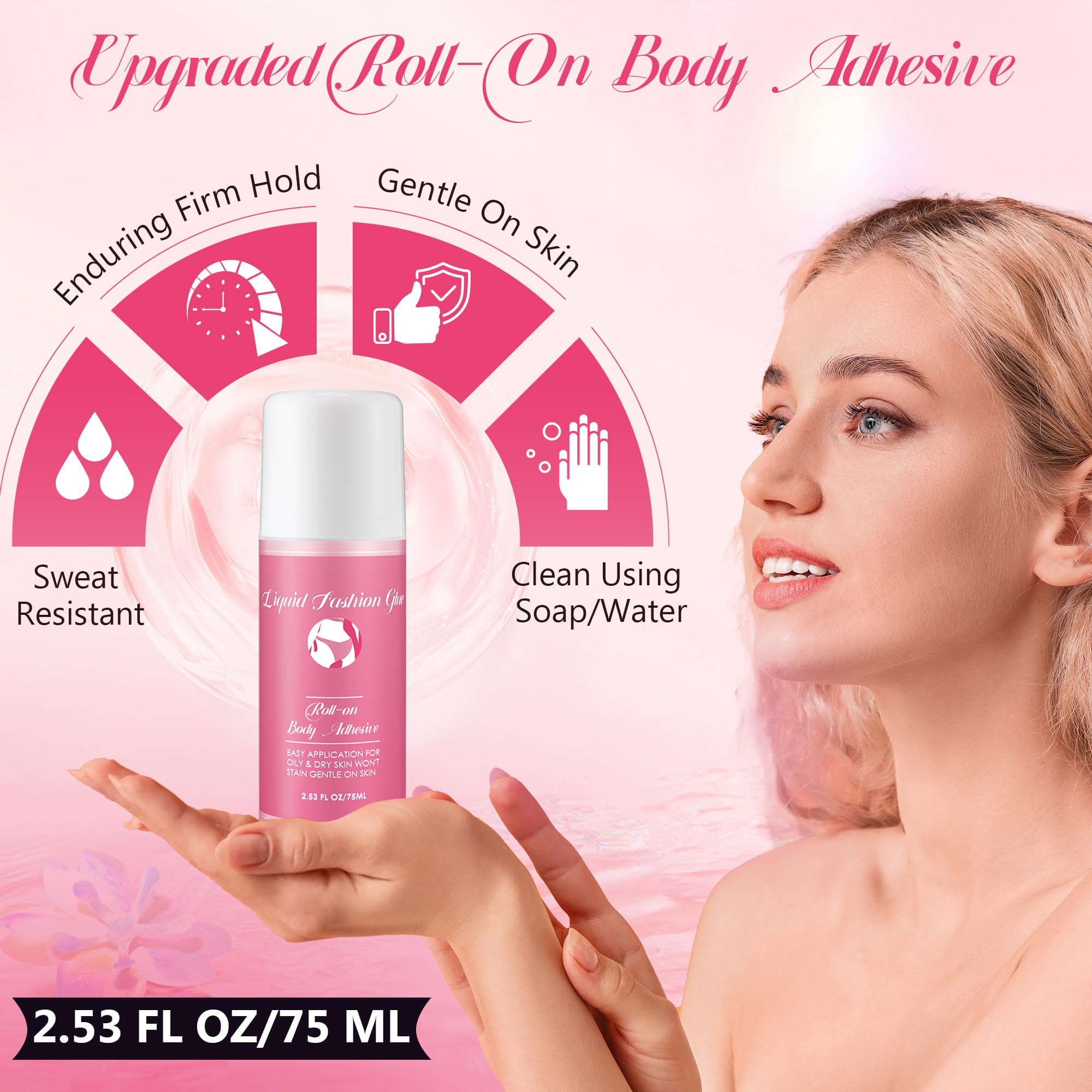 HappyAlley Body Adhesive sweat-resistant design helps dancers keep outfits in place during performances.