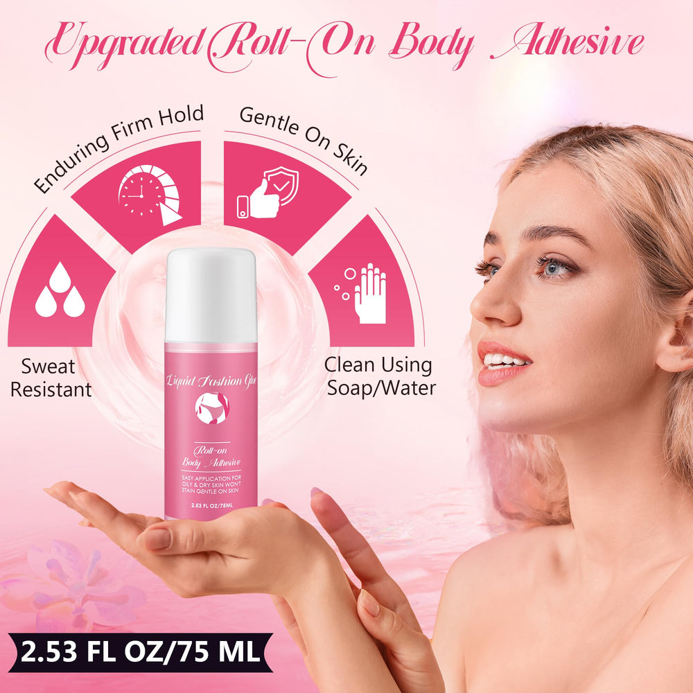 HappyAlley Body Adhesive sweat-resistant design helps dancers keep outfits in place during performances.