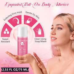 HappyAlley Body Adhesive sweat-resistant design helps dancers keep outfits in place during performances.