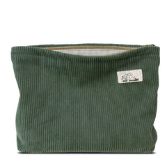 HAPPYHEIDI corduroy makeup bag exterior with durable fabric for travel