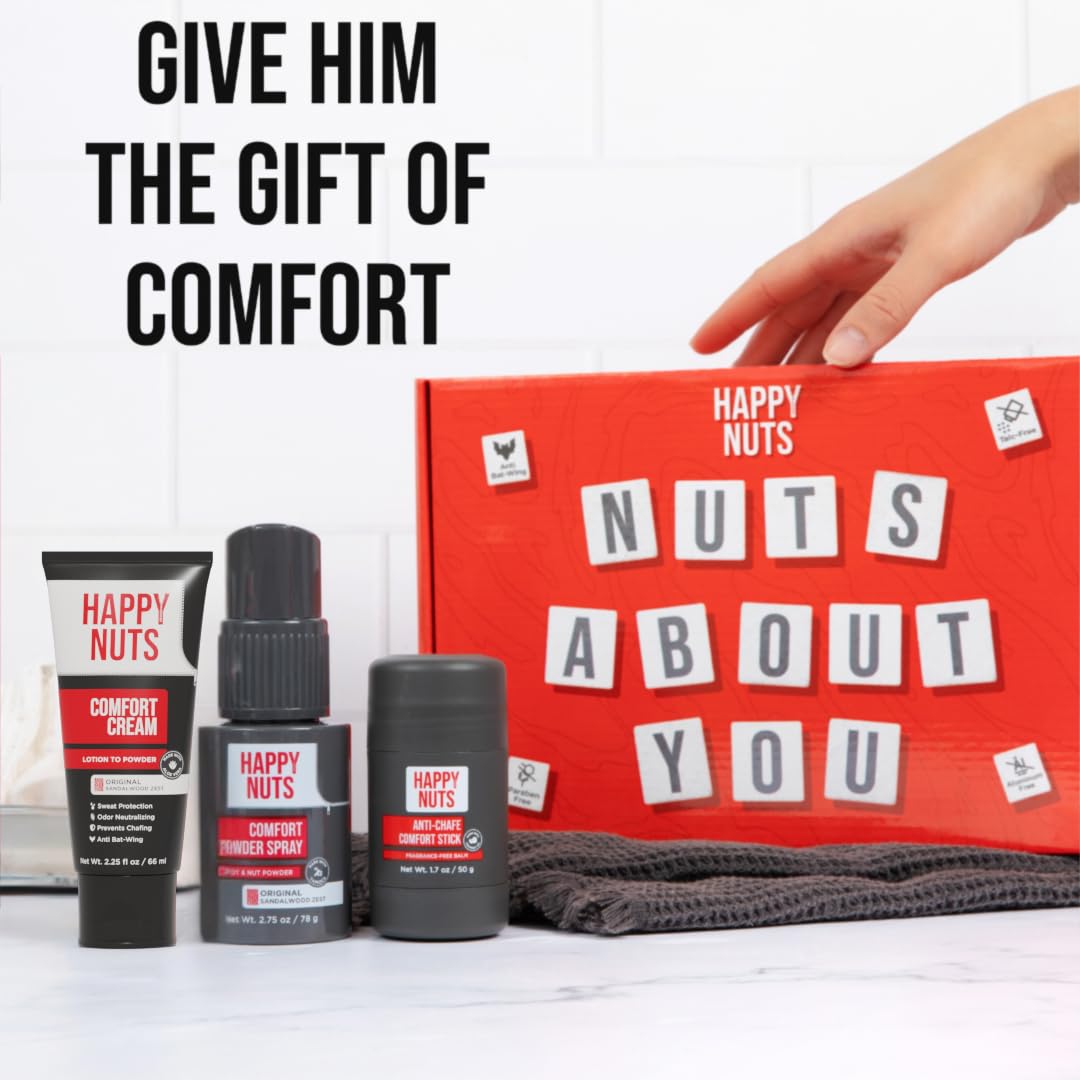 HAPPY NUTS ball deodorant cream for groin-area dryness and comfort.