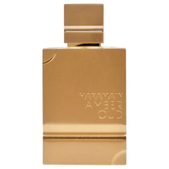 Haramain Amber Oud Gold Edition top notes with bergamot for a fresh opening.