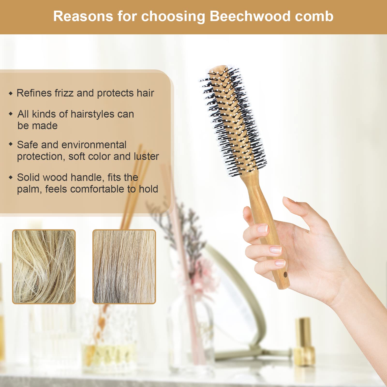Harewu nylon pins glide through hair without pulling or snagging